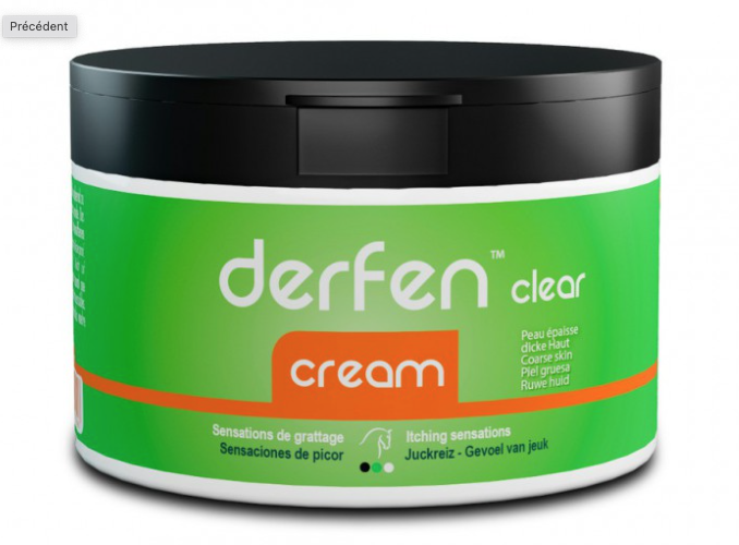 DERFEN CLEAR CREAM pour chevaux peau épaisse