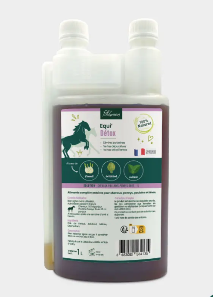 EQUI DETOX Dpuratif Dtoxifiant pour chevaux 1 litre